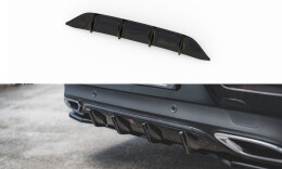 Heck Ansatz Diffusor passend für Mercedes-Benz CLS AMG-Line C257 schwarz Hochglanz