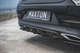Heck Ansatz Diffusor passend für Mercedes-Benz CLS AMG-Line C257 schwarz Hochglanz