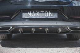 Heck Ansatz Diffusor passend für Mercedes-Benz CLS AMG-Line C257 schwarz Hochglanz