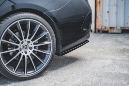 Mittlerer Cup Diffusor Heck Ansatz für Mercedes CLS AMG-Line C257 schwarz Hochglanz