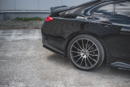 Mittlerer Cup Diffusor Heck Ansatz passend für Mercedes-Benz CLS AMG-Line C257 schwarz Hochglanz