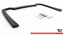 Mittlerer Cup Diffusor Heck Ansatz passend für Mercedes-Benz CLS AMG-Line C257 schwarz Hochglanz