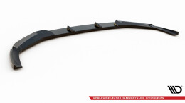 Cup Spoilerlippe Front Ansatz V.1 passend für Audi RS6 C8 schwarz Hochglanz