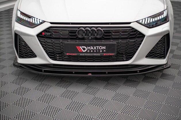 Cup Spoilerlippe Front Ansatz V.2 für Audi RS6 / RS7 C8 Carbon Look