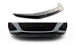 Street+ Spoilerlippe Front Ansatz V.3 passend für Audi RS6 C8 / C8 FL schwarz Hochglanz