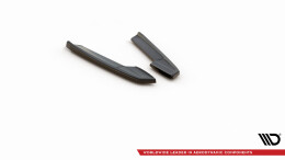 Heck Ansatz Flaps Diffusor V.1 passend für Audi RS6 C8 schwarz Hochglanz