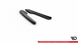 Heck Ansatz Flaps Diffusor V.1 passend für Audi RS6 C8 schwarz Hochglanz