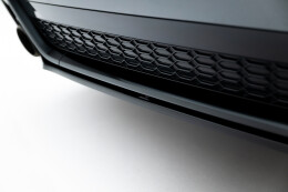 Mittlerer Cup Diffusor Heck Ansatz passend für Audi RS6 C8 schwarz Hochglanz