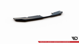 Mittlerer Cup Diffusor Heck Ansatz passend für Audi RS6 C8 schwarz Hochglanz