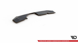 Mittlerer Cup Diffusor Heck Ansatz passend für Audi RS6 C8 schwarz Hochglanz