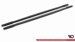 Seitenschweller Ansatz Cup Leisten V.1 passend für Audi RS6 C8 schwarz Hochglanz