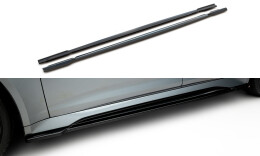 Street+ Seitenschweller Leisten V.1 passend für Audi RS6 C8 / C8 FL schwarz Hochglanz