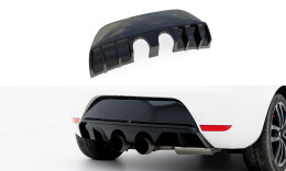 Heck Ansatz Diffusor für Seat Leon Cupra/ FR Mk2  schwarz Hochglanz