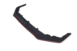 Cup Spoilerlippe Front Ansatz V.3 für SUBARU WRX STI schwarz+rot Hochglanz