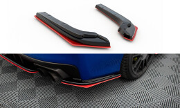 Street+ Heck Ansatz Flaps V.2 passend für Subaru WRX STI schwarz Hochglanz