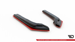 Street+ Heck Ansatz Flaps V.2 passend für Subaru WRX STI schwarz Hochglanz