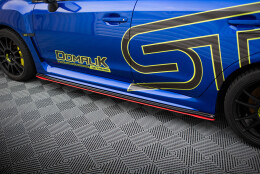 Seitenschweller Ansatz Cup Leisten V.2 passend für SUBARU WRX STI schwarz Hochglanz