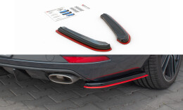 Heck Ansatz Flaps Diffusor V.2 für Seat Leon Mk3 Cupra ST Facelift schwarz Hochglanz