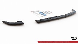 Mittlerer Cup Diffusor Heck Ansatz DTM Look passend für VW Polo GTI / R-line Mk6 schwarz Hochglanz