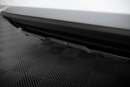 Mittlerer Cup Diffusor Heck Ansatz DTM Look passend für Skoda Kodiaq RS Mk1 / Mk1 Facelift schwarz Hochglanz