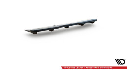 Mittlerer Cup Diffusor Heck Ansatz DTM Look passend für Skoda Kodiaq RS Mk1 / Mk1 Facelift schwarz Hochglanz