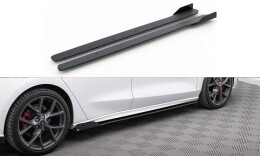 Street Pro Seitenschweller Ansatz Cup Leisten passend für Ford Focus ST / ST-Line Mk4 FLAPS HOCHGLANZ