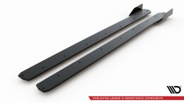 Street Pro Seitenschweller Ansatz Cup Leisten passend für Ford Focus ST / ST-Line Mk4 FLAPS HOCHGLANZ