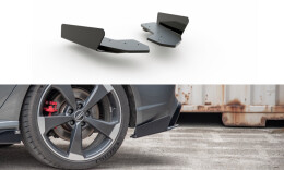 Street Pro Heck Ansatz Flaps Diffusor passend für Audi RS3 8V Sportback SCHWARZ+ HOCHGLANZ FLAPS