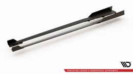 Street Pro Seitenschweller Leisten + Flaps passend für Audi RS3 8V Sportback schwarz Hochglanz