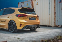 Heck Ansatz Diffusor V.3 passend für Ford Focus Hatchback ST Mk4 schwarz Hochglanz