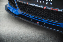 Cup Spoilerlippe Front Ansatz V.2 passend für Audi RS4 B7 schwarz Hochglanz