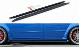 Seitenschweller Ansatz Cup Leisten für Audi RS4 B7 Carbon Look