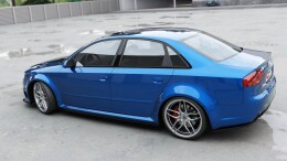 Seitenschweller Ansatz Cup Leisten für Audi RS4 B7 Carbon Look