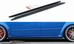 Seitenschweller Ansatz Cup Leisten passend für Audi RS4 B7 Carbon Look