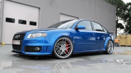 Seitenschweller Ansatz Cup Leisten passend für Audi RS4 B7 Carbon Look
