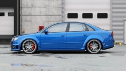 Seitenschweller Ansatz Cup Leisten passend für Audi RS4 B7 Carbon Look