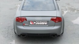 Heck Ansatz Diffusor für Audi RS4 B7 schwarz Hochglanz