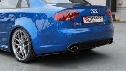 Heck Ansatz Flaps Diffusor V.1 für Audi RS4 Limo B7...