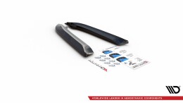 Street+ Heck Ansatz Flaps V.1 passend für Audi RS4 Limousine B7 schwarz Hochglanz