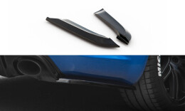 Heck Ansatz Flaps Diffusor V.2 für Audi RS4 Limo B7 schwarz Hochglanz