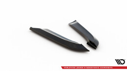 Heck Ansatz Flaps Diffusor V.2 passend für Audi RS4 Limousine B7 schwarz Hochglanz
