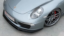 Cup Spoilerlippe Front Ansatz V.2 für Porsche 911 Carrera 991 schwarz Hochglanz