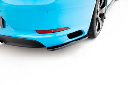 Heck Ansatz Flaps Diffusor passend für Porsche 911 Carrera 991 schwarz Hochglanz