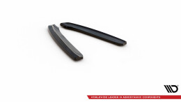 Heck Ansatz Flaps Diffusor passend für Porsche 911 Carrera 991 schwarz Hochglanz