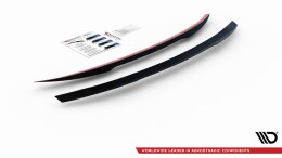 Heck Spoiler Aufsatz Abrisskante für Porsche 911 Carrera 991 schwarz Hochglanz