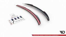 Heck Spoiler Aufsatz Abrisskante für Porsche 911 Carrera 991 schwarz Hochglanz