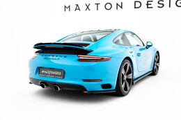 Heck Spoiler Aufsatz Abrisskante passend für Porsche 911 Carrera 991 schwarz Hochglanz