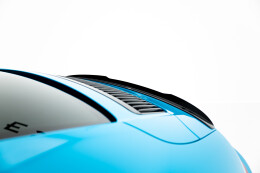 Heck Spoiler Aufsatz Abrisskante passend für Porsche 911 Carrera 991 schwarz Hochglanz
