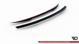 Heck Spoiler Aufsatz Abrisskante passend für Porsche 911 Carrera 991 schwarz Hochglanz