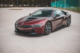 Street+ Spoilerlippe Front Ansatz passend für BMW i8 schwarz Hochglanz